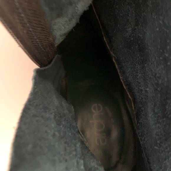 Arche • Tikhal Teal Fringe Leather Wedge Ankle Boots Size 37 / 6.5 - Picture 11 of 12